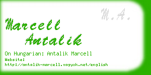 marcell antalik business card